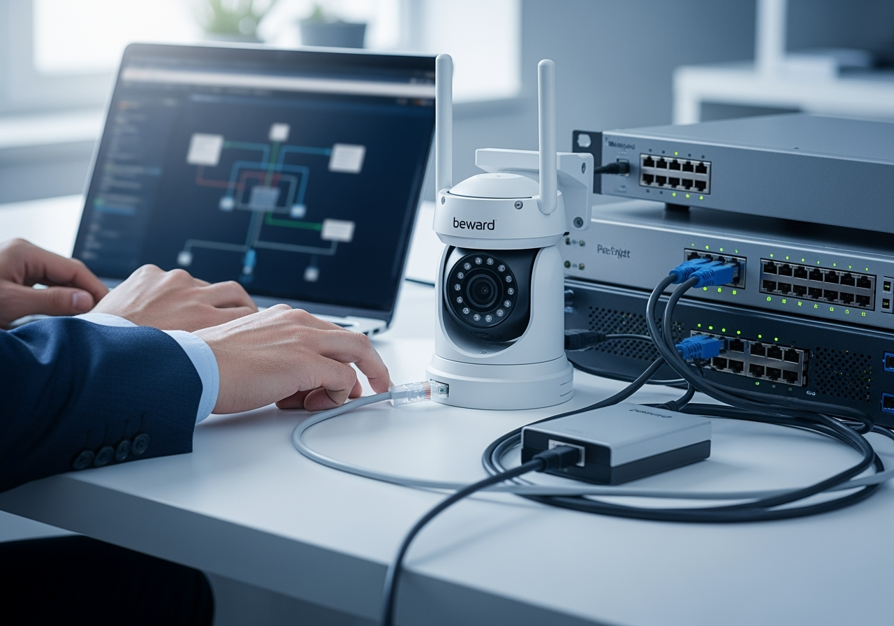 Настройка PoE камер Beward и советы по питанию