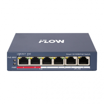 картинка PoE-коммутатор IFlow F-SW-EM206POE-VM от магазина Охранных систем и видеонаблюдения