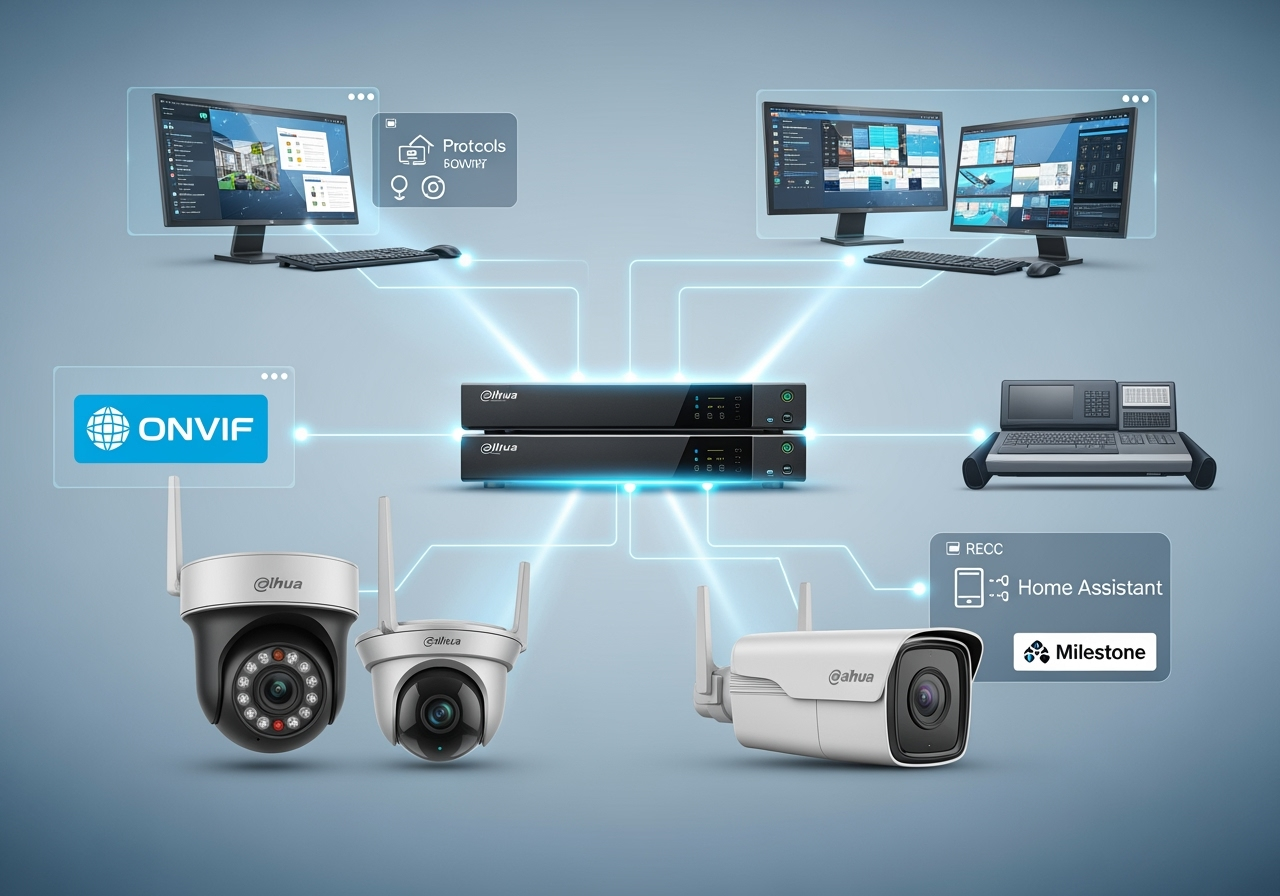 Dahua и ONVIF: совместимость с рекордерами и VMS (Home Assistant, Milestone)
