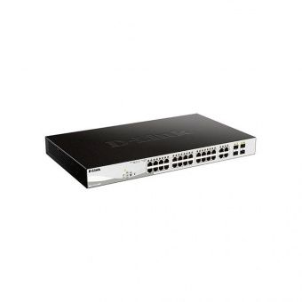 картинка PoE-коммутатор D-Link DGS-1210-28MP/F4A от магазина Охранных систем и видеонаблюдения
