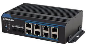 картинка РоЕ-коммутатор Beward STP-0802HP от магазина Охранных систем и видеонаблюдения