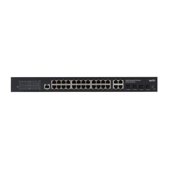 картинка Управляемый poe коммутатор СКАТ 4092 SKAT PoE-M-24G-4G-4S от магазина Охранных систем и видеонаблюдения