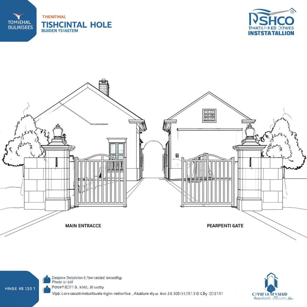 Схема подключения видеодомофона для загородного дома: ворота и калитка