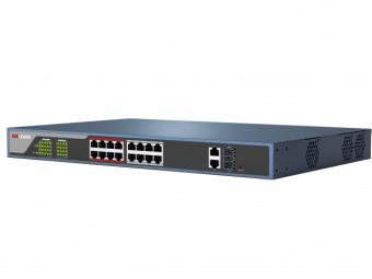 картинка PoE-коммутатор Hikvision DS-3E0318P-E (B) от магазина Охранных систем и видеонаблюдения