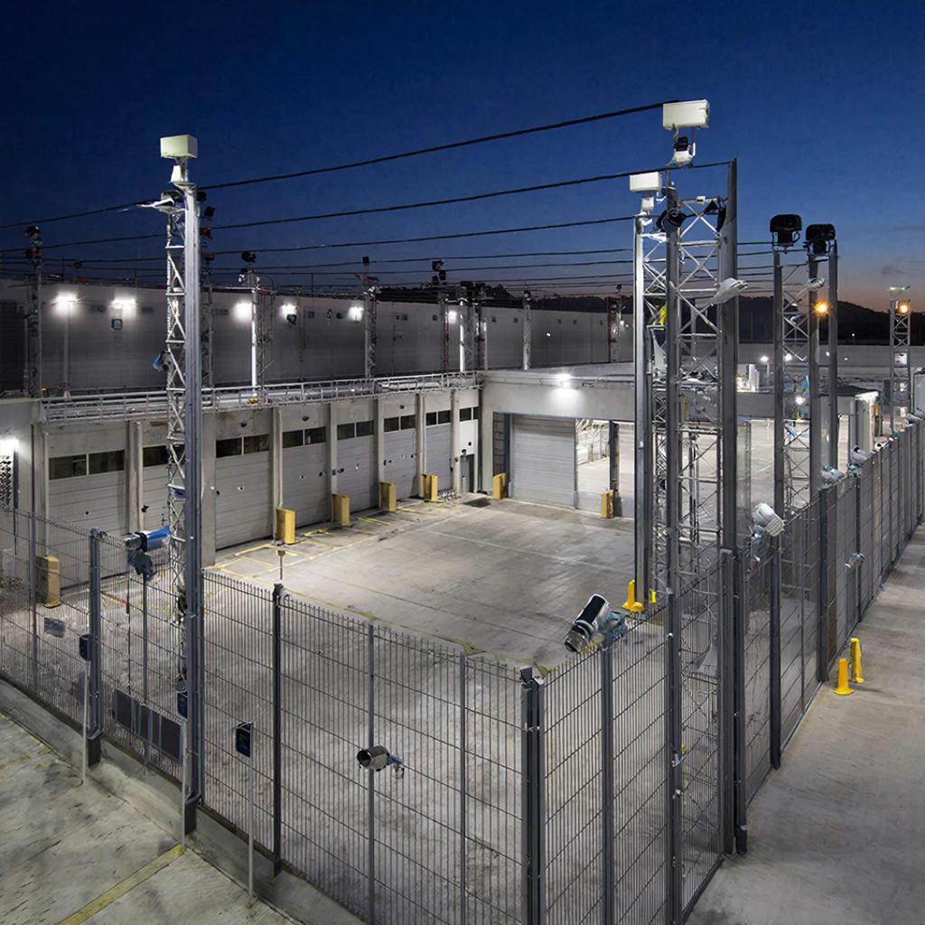 Кейс: организация видеонаблюдения периметра для склада (до 200 м)