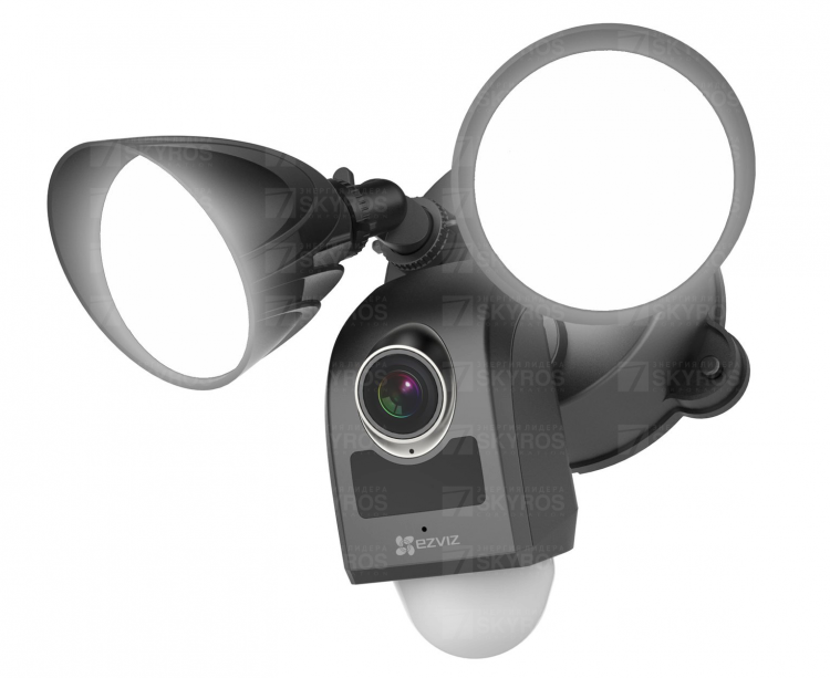 картинка LC1C Black Беспроводная IP-камера 2Мп уличная c объективом 121° прожекторами 2000lm сиреной 100dB и PIR датчиком (CS-LC1C-A0-1F2WPFRL) от магазина Охранных систем и видеонаблюдения