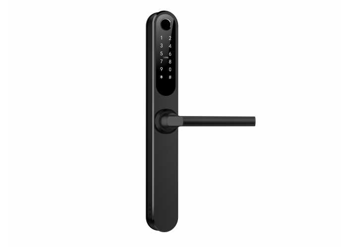 картинка Комплект Novilock Smart Slim BLACK с врезной частью 35/85 (240x22)
узкий умный замок для отелей и офисов от магазина Охранных систем и видеонаблюдения