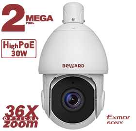 картинка Beward SV2215-R36P2 купольная IP камера PTZ от магазина Охранных систем и видеонаблюдения