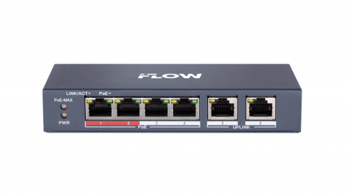 картинка PoE-коммутатор F-SW-EU206POE-V/L от магазина Охранных систем и видеонаблюдения