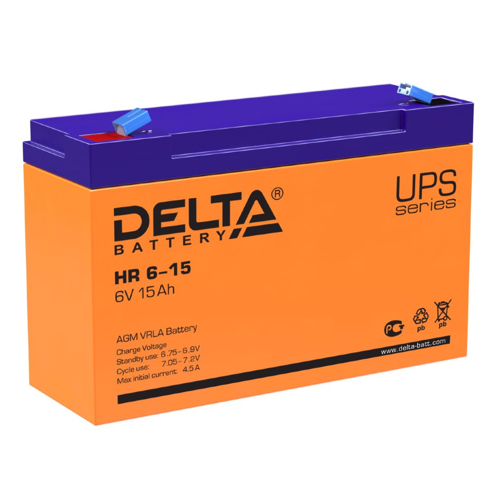 картинка DELTA battery HR6-15 от магазина Охранных систем и видеонаблюдения