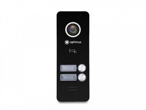 картинка Панель видеодомофона Optimus DSH-1080/2 (Черный) от магазина Охранных систем и видеонаблюдения