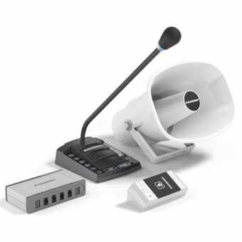 картинка Комплект 4+1-канального переговорного устройства «клиент-кассир»  STELBERRY S-645 от магазина Охранных систем и видеонаблюдения