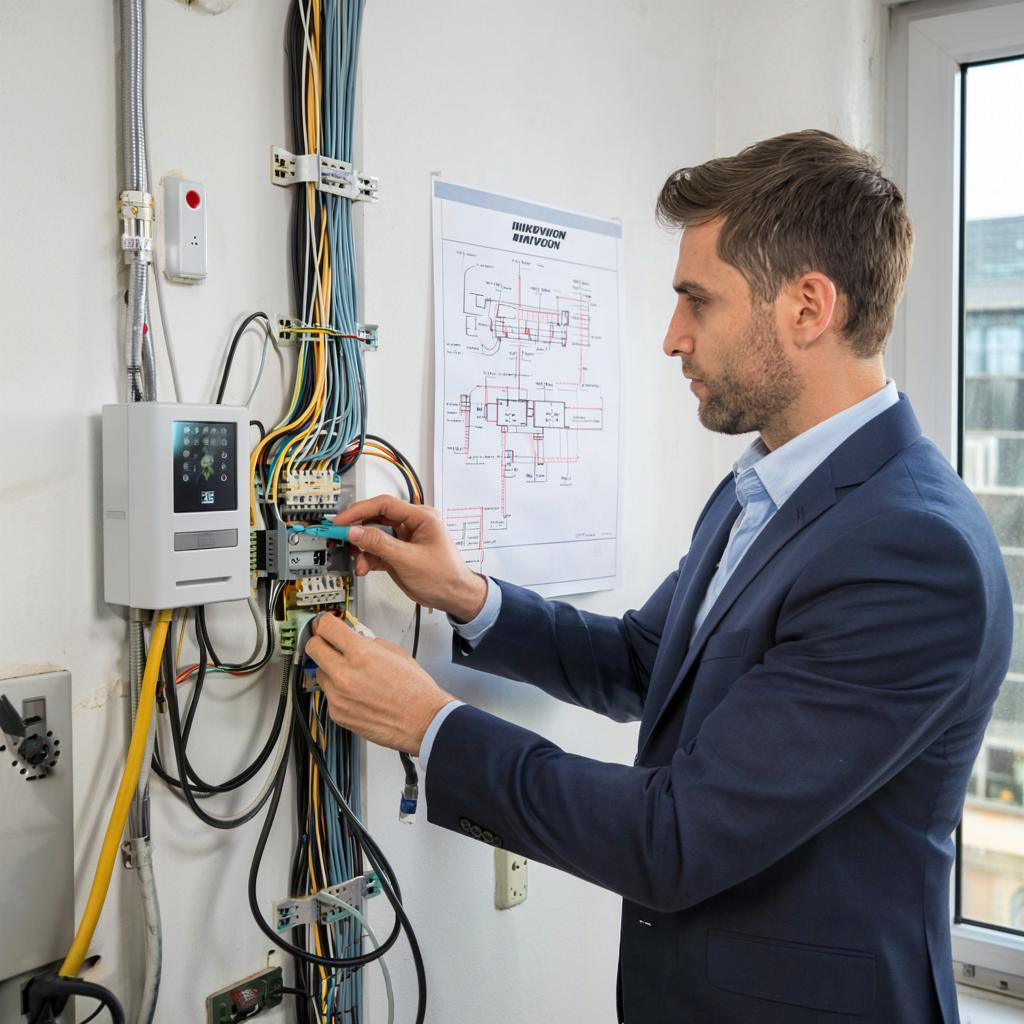 Установка видеодомофона Hikvision с электрозамком: схема и советы монтажника