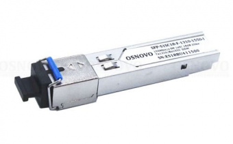 картинка SFP-модуль Osnovo SFP-S1SC18-F-1310-1550-I от магазина Охранных систем и видеонаблюдения