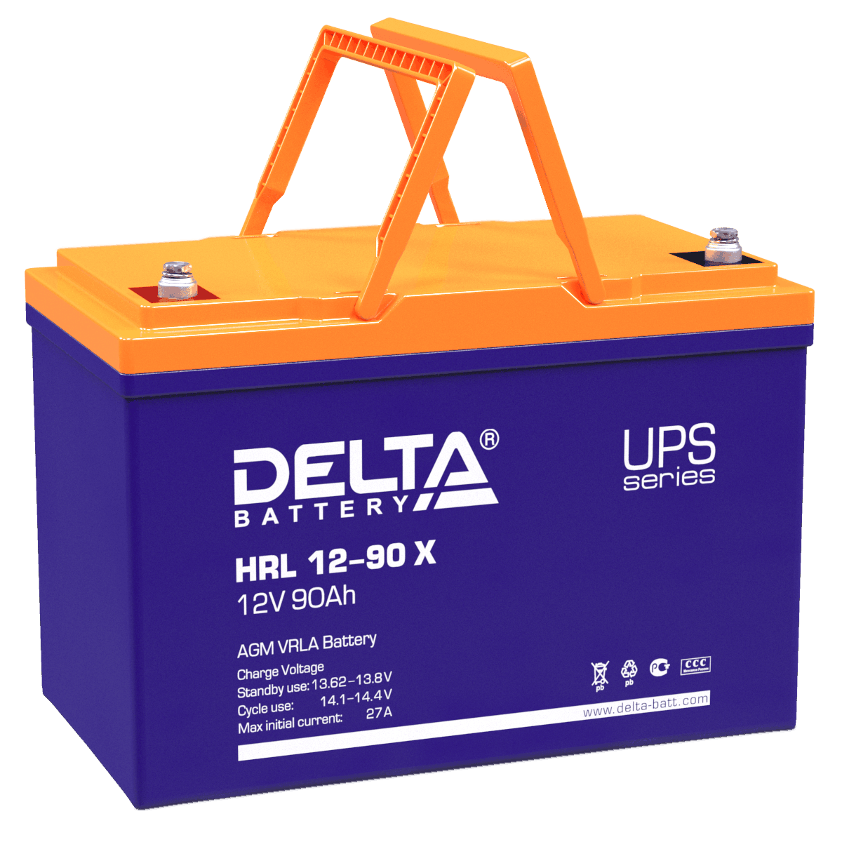 картинка Батареи DELTA HRL 12-90 X от магазина Охранных систем и видеонаблюдения