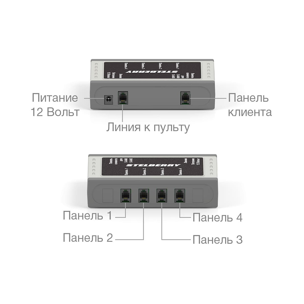 картинка S-645 — комплект 1+4-канального переговорного устройства от магазина Охранных систем и видеонаблюдения