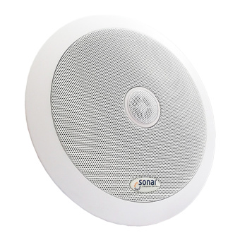 картинка Потолочная двухполосная акустическая система Sonar SCS-20T (корпус белый) от магазина Охранных систем и видеонаблюдения