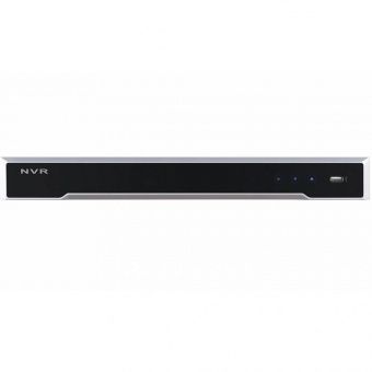 картинка 16-канальный NVR Hikvision DS-7616NI-K2/16P c питанием камер по Ethernet до 300 м от магазина Охранных систем и видеонаблюдения