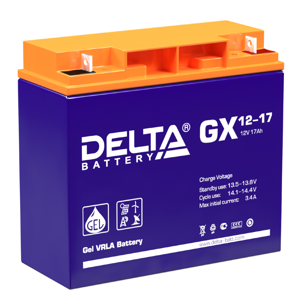 картинка DELTA battery GX 12-17 от магазина Охранных систем и видеонаблюдения