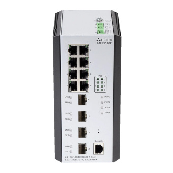 картинка Промышленный управляемый PoE-коммутатор уровня L3 Eltex MES3510P от магазина Охранных систем и видеонаблюдения