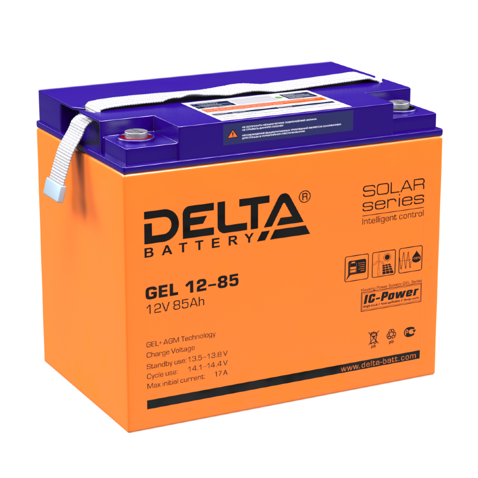 картинка DELTA battery GEL 12-85 от магазина Охранных систем и видеонаблюдения