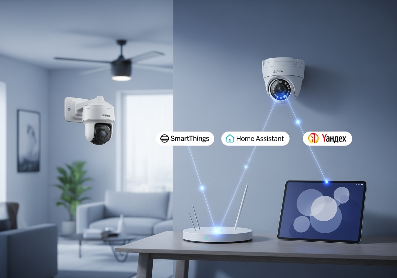Интеграция камер Dahua с умным домом (SmartThings, Home Assistant, Яндекс)