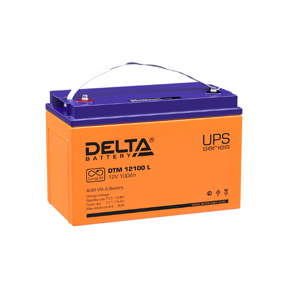 картинка DELTA battery DTM 12100 L от магазина Охранных систем и видеонаблюдения
