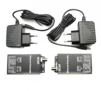 картинка Удлинитель Ethernet SC&T IP09CK от магазина Охранных систем и видеонаблюдения