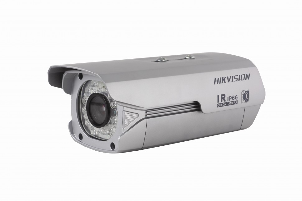 картинка DS-2CC112P-IRA аналоговая видеокамера цветная в кожухе с ИК-подсветкой от магазина Охранных систем и видеонаблюдения