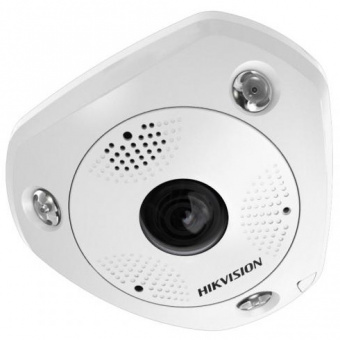 картинка 6Мп IP-камера Hikvision DS-2CD6362F-IVS с объективом «рыбий глаз» и ИК-подсветкой от магазина Охранных систем и видеонаблюдения