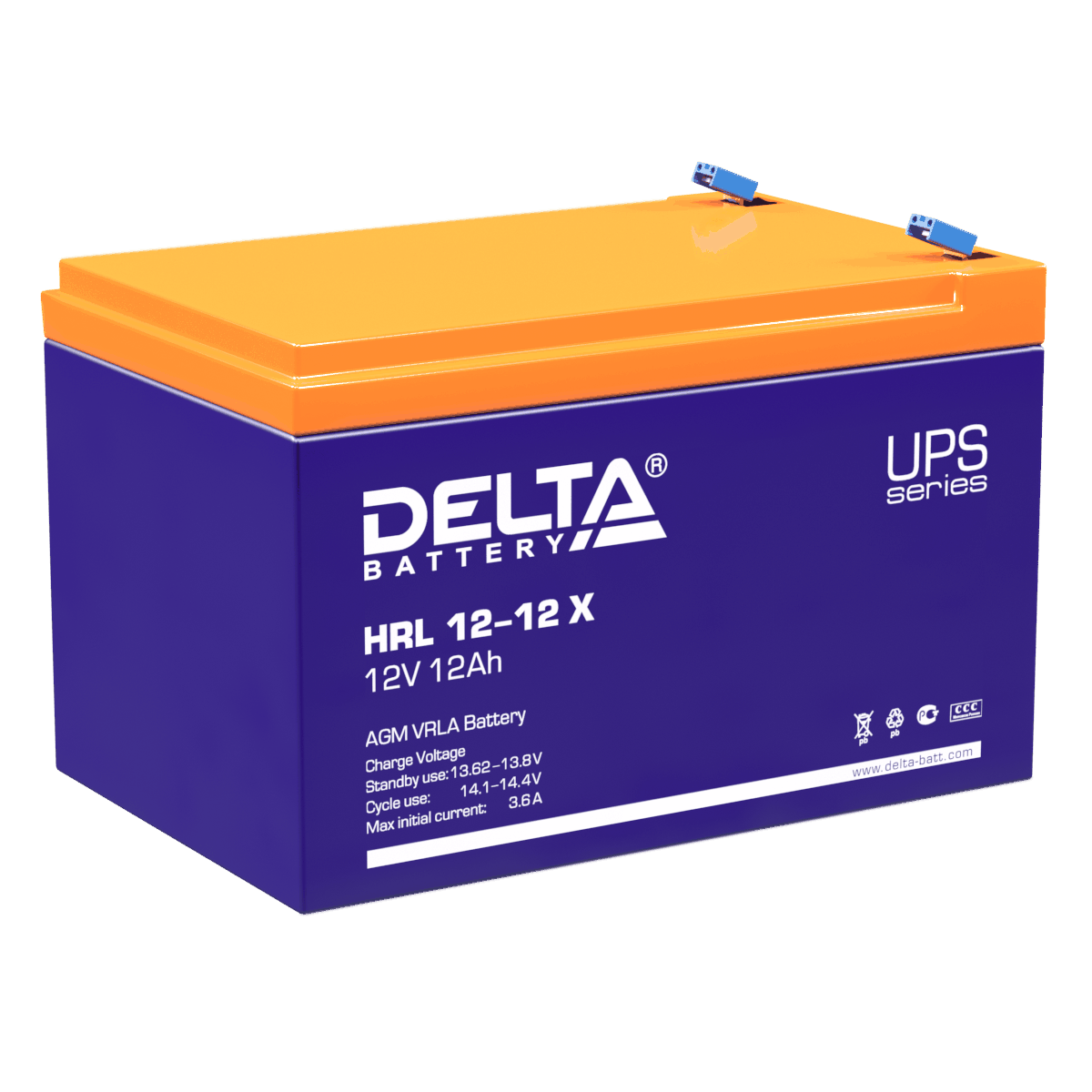картинка Батареи DELTA HRL 12-12 X от магазина Охранных систем и видеонаблюдения