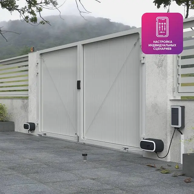 картинка Smart привод ALUTECH Twisto TW‑4000KIT‑N‑Sm для распашных ворот с модулем Wi‑fi от магазина Охранных систем и видеонаблюдения