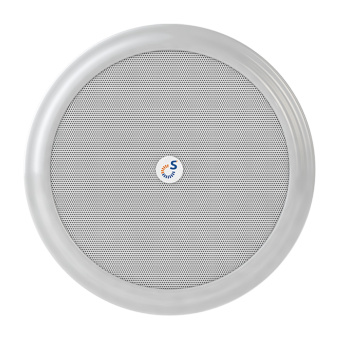 картинка Потолочный встраиваемый громкоговоритель со стальным противопожарным колпаком Sonar SCS-106A (корпус белый) от магазина Охранных систем и видеонаблюдения