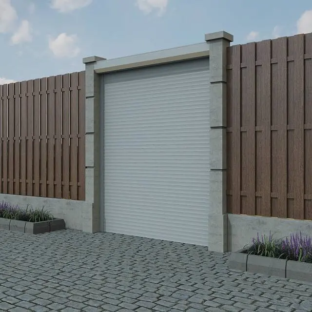 картинка Автоматические рулонные ворота для въезда/забора ALUTECH 3100x4000 от магазина Охранных систем и видеонаблюдения