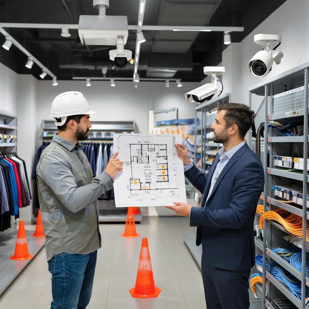 Установка камер в магазине: требования, схемы, зоны покрытия