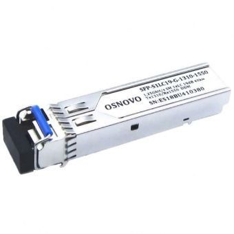 картинка Оптический SFP-модуль Osnovo SFP-S1LC19-G-1310-1550 от магазина Охранных систем и видеонаблюдения