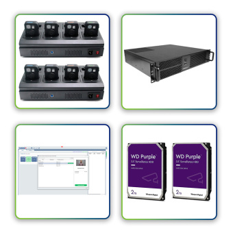 картинка Комплект оборудования видеонаблюдения на 16 персональных видеорегистраторов от магазина Охранных систем и видеонаблюдения