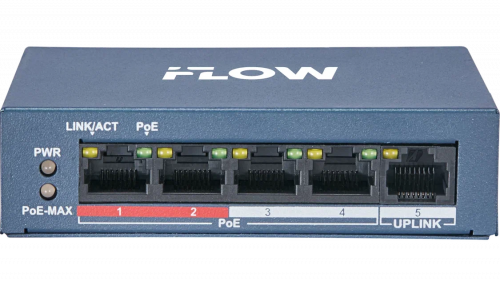 картинка PoE-коммутатор F-SW-EU205POE-V/L от магазина Охранных систем и видеонаблюдения