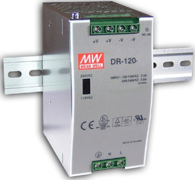 картинка GIGALINK DR-120-24 блоки питания от магазина Охранных систем и видеонаблюдения