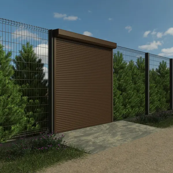 картинка Автоматические рулонные ворота для въезда/забора ALUTECH 3000x3000 от магазина Охранных систем и видеонаблюдения