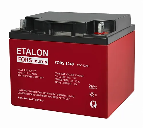 картинка Аккумулятор ETALON FORS 1240 от магазина Охранных систем и видеонаблюдения