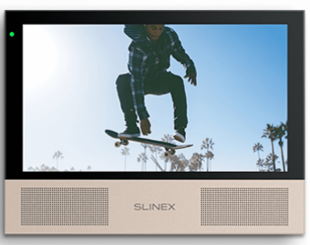 картинка Абонентский монитор Slinex Sonik 7 Black+Pink Gold от магазина Охранных систем и видеонаблюдения