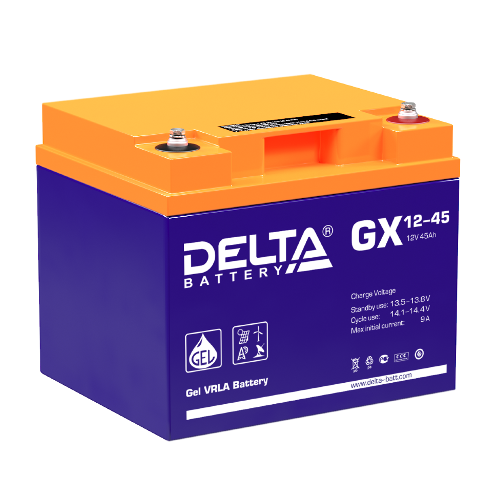 картинка DELTA battery GX 12-45 от магазина Охранных систем и видеонаблюдения