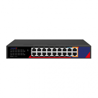 картинка РоЕ-коммутатор TRASSIR TR-NS1118-240-16POE от магазина Охранных систем и видеонаблюдения
