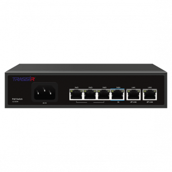картинка РоЕ-коммутатор TRASSIR TR-NS1206-65-4PoE от магазина Охранных систем и видеонаблюдения