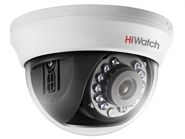 картинка HiWatch DS-T591 (6 mm) 5 MPx внутренняя купольная HD-TVI камера с ИК-подсветкой до 20м от магазина Охранных систем и видеонаблюдения