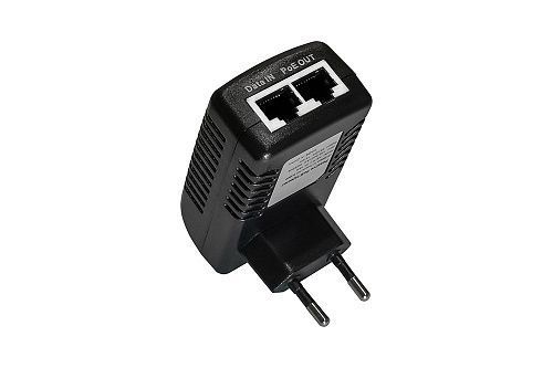 картинка NS-PI-1F-15/A PoE-инжектор Fast Ethernet на 1 порт. Совместим с оборудованием PoE IEEE 802.3af. от магазина Охранных систем и видеонаблюдения