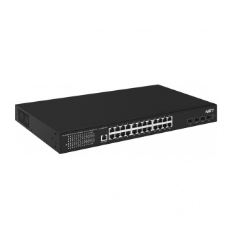 картинка PoE-коммутатор NST NS-SW-24G4G10-PL от магазина Охранных систем и видеонаблюдения