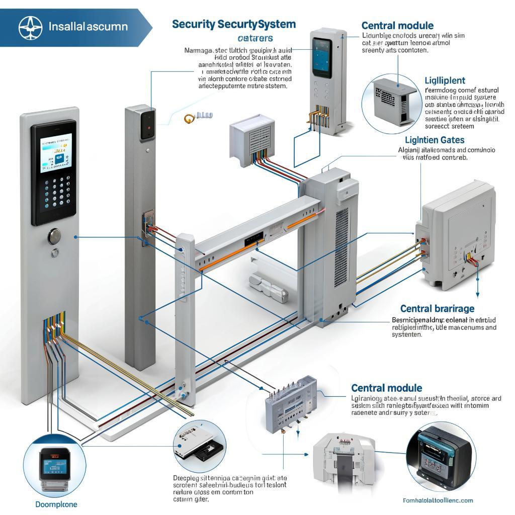Как подключить домофон в коттедже с воротами и шлагбаумом