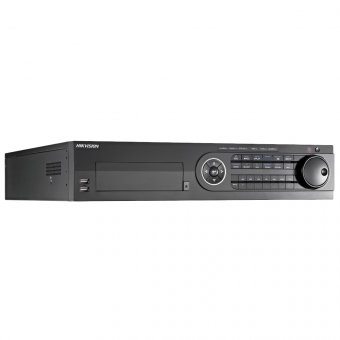 картинка Гибридный 24-канальный 4К видеорегистратор Hikvision DS-7324HUHI-K4 от магазина Охранных систем и видеонаблюдения